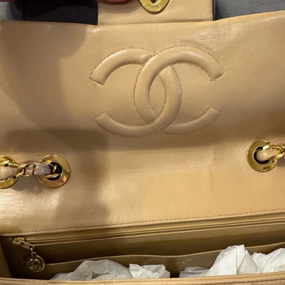 Chanel Classic Single Flap Jumbo XL Maxi - Vintage Beige HOLY GRAIL SINGLE FLAP - Picture 13 of 16